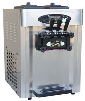 شراء آلة صنع الآيس كريم ذات ثلاثة نكهات 1800w مطعم Soft Serve آيس كريم التصنيع عبر الإنترنت
